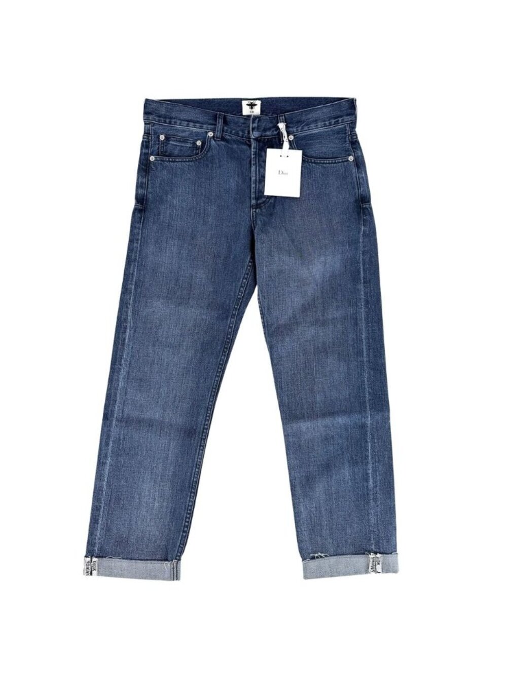 Dior Denim Pants Indigo Silver Cotton All Seasons 36